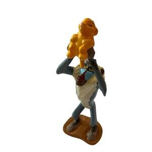 Rafiki and Simba Small PVC Figurine. 4 1/2" tall Disney Lion King